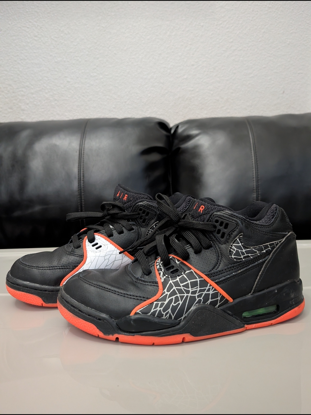 Nike Air Flight ’89 “All-Star” 2020, style CT8478-001, Black/Orange Blaze/Green